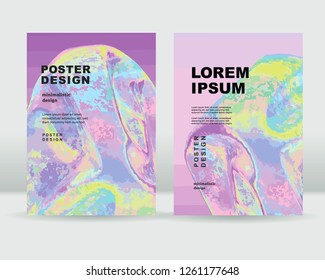 Abstract holographic background. It can be used for posters, cards, flyers, brochures, magazines and any kind of cover. EPS 10. Vector illustration