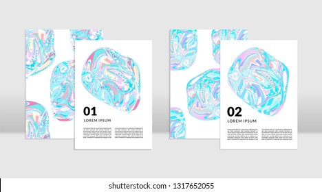 The abstract holographic background. It can be used for posters, cards, flyers, brochures, magazines and any kind of cover. EPS 10