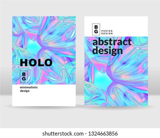 Abstract holographic background. It can be used for posters, cards, flyers, brochures, magazines and any kind of cover. EPS 10