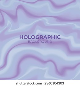 Plantilla de diseño de fondo holográfico abstracto.