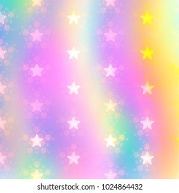 Abstract holographic background. Hologram for design banners, websites. Pastel blurred background with dots. Vector illustration.