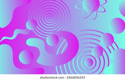 abstract holographic background in pink and blue colors showing the concept of dynamics and movement Vector