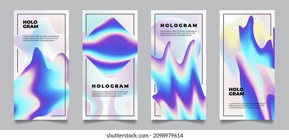 Abstract Holographic Background With Sample Text 
