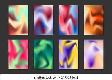 Abstract holographic background. Vector illustration. Holographic Foil set. Wonderful magic background. Iridescent art.