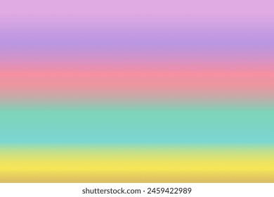 Abstract holographic blurred background.  Gradient. Sea, sunset, beach. Place for text. Design element for website. Vector illustration