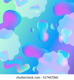 Abstract holographic bright pattern on colorful background