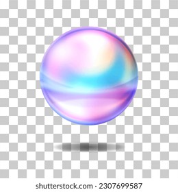 ilustración de vector de círculo holográfico abstracto.