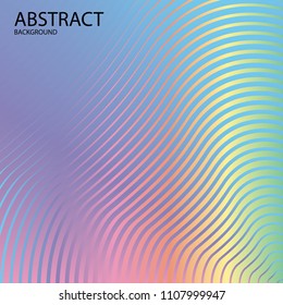 Abstract holographic colorful background with dynamic circles. Creative line art. Design elements created using the Blend Tool.