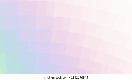 Abstract holographic colors composition with squares. Optical illusion of blur effect. Place for text. Vector EPS10 background for presentation, flyer, poster. Digitally wallpaper. 16 : 9