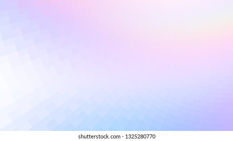 Abstract holographic colors composition with squares. Optical illusion of blur effect. Place for text. Vector EPS10 background for presentation, flyer, poster. Digitally wallpaper. 16 : 9