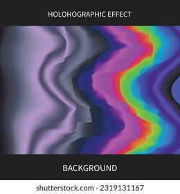 Resumen del fondo del efecto holográfico, textura colorida a la moda. Hermoso fondo iridiscente.