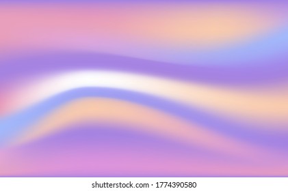 Abstract holographic foil background. Soft pastel colors gradient Mesh backdrop. Vector illustration eps10