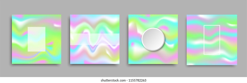 abstract holographic foil texture with vector design.Blurred focus background