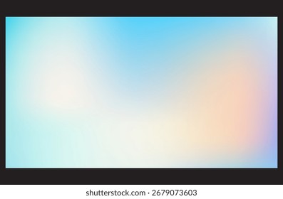 Abstract Holographic Gradient Background with Soft Pastel Rainbow Colors and Dreamy Blur Effect