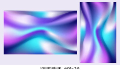 Abstract Holographic Gradient Background Wallpaper