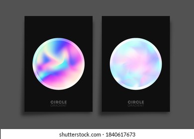 Abstract holographic gradient texture background design for background, wallpaper, flyer, poster, brochure cover, typography, or other printing products. Vector illustration.