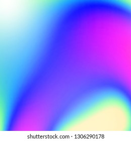 Abstract holographic iridescent composition. Background for banner, headline, presentation, corporate identity, flyer, poster, cover backdrop, wallpaper. Vector EPS10 not trace, include mesh gradient
