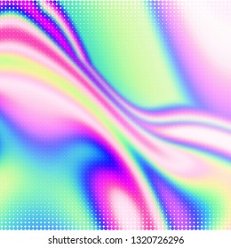 Abstract holographic iridescent composition. Background for banner, headline, presentation, corporate identity, flyer, poster, cover backdrop, wallpaper. Vector EPS10 not trace, include mesh gradient