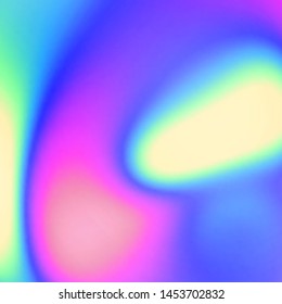 Abstract holographic iridescent composition. Background for banner, headline, presentation, corporate identity, flyer, poster, cover backdrop, wallpaper. Vector EPS10 not trace, include mesh gradient