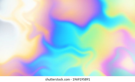 Abstract holographic iridescent composition. Fluid background. Marbling ripple flowing wallpaper. Vector EPS10 not trace, include mesh gradient