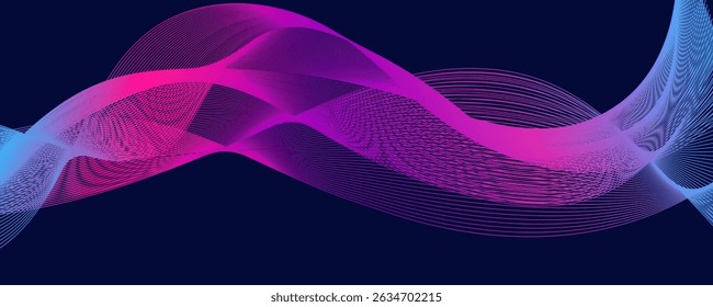 Abstract holographic iridescent neon colorful lines glowing background, ping 