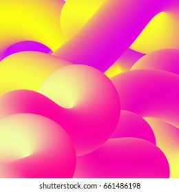 abstract holographic lines. vector background