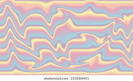 abstract holographic liquid background with pastel colors