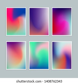 Abstract holographic minimal vector background for posters, covers, ect. Vivid vibrant pastel blurs, texture of iridescent rosy surface.