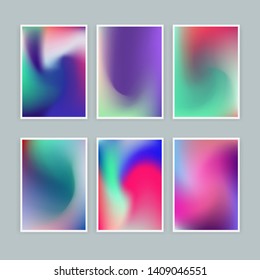 Abstract holographic minimal vector background for posters, covers, ect. Vivid vibrant pastel blurs, texture of iridescent rosy surface.