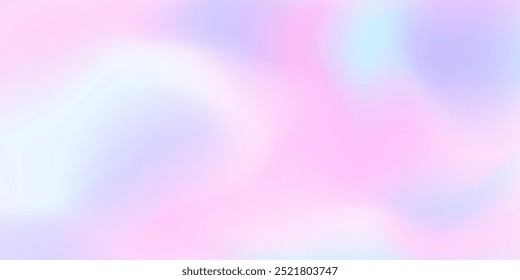 Abstractas fondo de gradiente de lavanda rosa claro azul pálido pastel holográfico para encabezado de Web, diseño de Anuncio. Fondo lindo del holograma, textura lisa