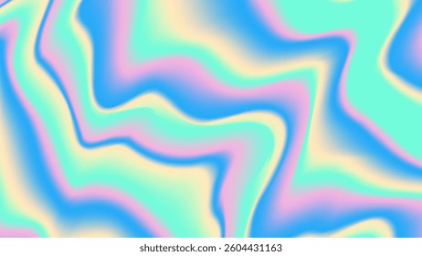 Abstract holographic rainbow gradient liquid texture backgrounds