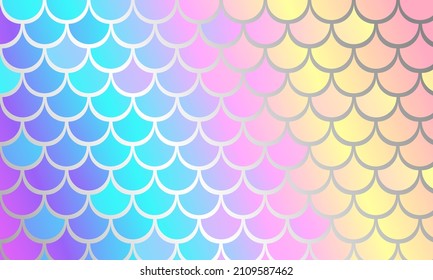 Abstract holographic scales background. Vector stock illustration. 