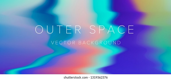 Abstract holographic vector background with rosy stains.