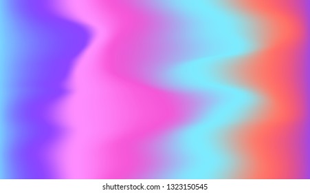 Abstract holographic wave background. Polarization in retro style 60s-70s. Vector illustration design.