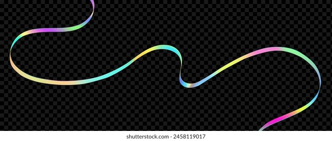 Onda holográfica Abstractas.Fluido iridiscente de flujo.Cinta de espectro dinámico.