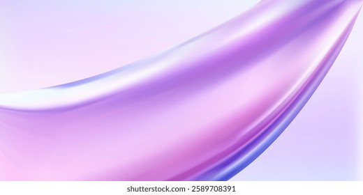 Abstract  holographic wave.Flow iridescent fluid.Dynamic spectrum ribbon.