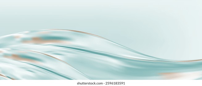 Abstract  holographic wave.Flow iridescent fluid.Dynamic spectrum ribbon.