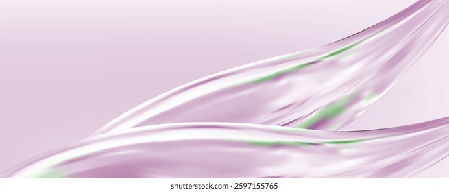 Abstract  holographic wave.Flow iridescent fluid.Dynamic spectrum ribbon.