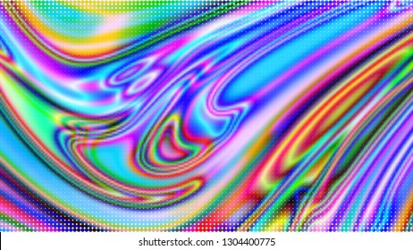 Abstract holographic wavy lines. Background for banner headline, presentation, corporate identity, flyer, poster, cover backdrop, wallpaper. Vector EPS10. Not trace, include mesh gradient only
