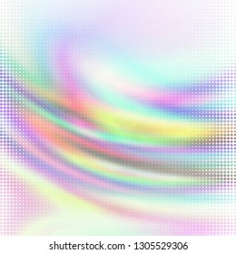 Abstract holographic wavy lines. Background for banner headline, presentation, corporate identity, flyer, poster, cover backdrop, wallpaper. Vector EPS10. Not trace, include mesh gradient only