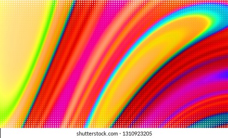 Abstract holographic wavy lines. Background for banner headline, presentation, corporate identity, flyer, poster, cover backdrop, wallpaper. Vector EPS10. Not trace, include mesh gradient only