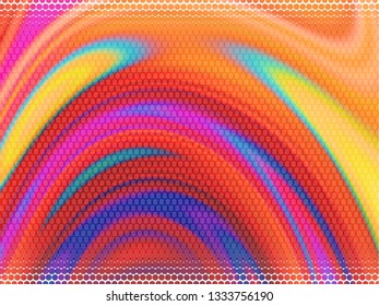 Abstract holographic wavy lines. Background for banner headline, presentation, corporate identity, flyer, poster, cover backdrop, wallpaper. Vector EPS10. Not trace, include mesh gradient only