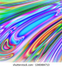 Abstract holographic wavy lines. Background for banner headline, presentation, corporate identity, flyer, poster, cover backdrop, wallpaper. Vector EPS10. Not trace, include mesh gradient only