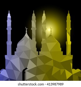 abstract holy background for eid ul adha