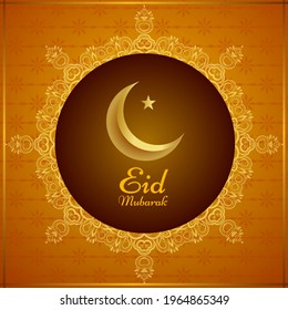 abstrakter, helleleganter dekorativer Hintergrund für eid-mubarak-Vektorgrafik