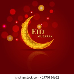 abstract holy elegant decorative background for eid mubarak vector