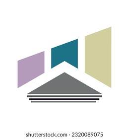 abstraktes Logo für Wohngebäude Symbol, Vektordesign