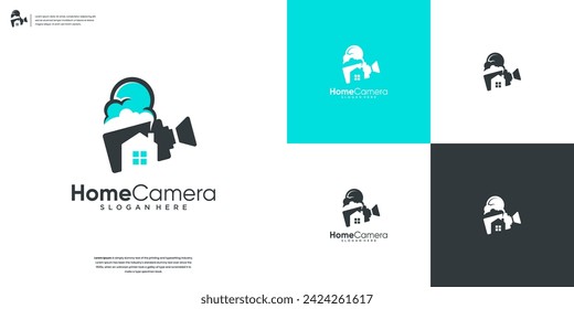 Abstract Home and Camera logo design