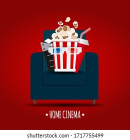Abstract Home Cinema Background. Vector Illustration EPS10
