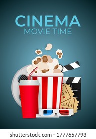 Resumen del fondo del cine en casa. EPS10 de ilustración vectorial